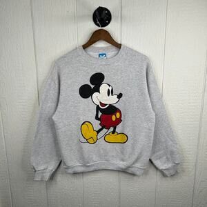 Vintage 90’s Disney Mickie Mouse Grey Crewneck Size Large